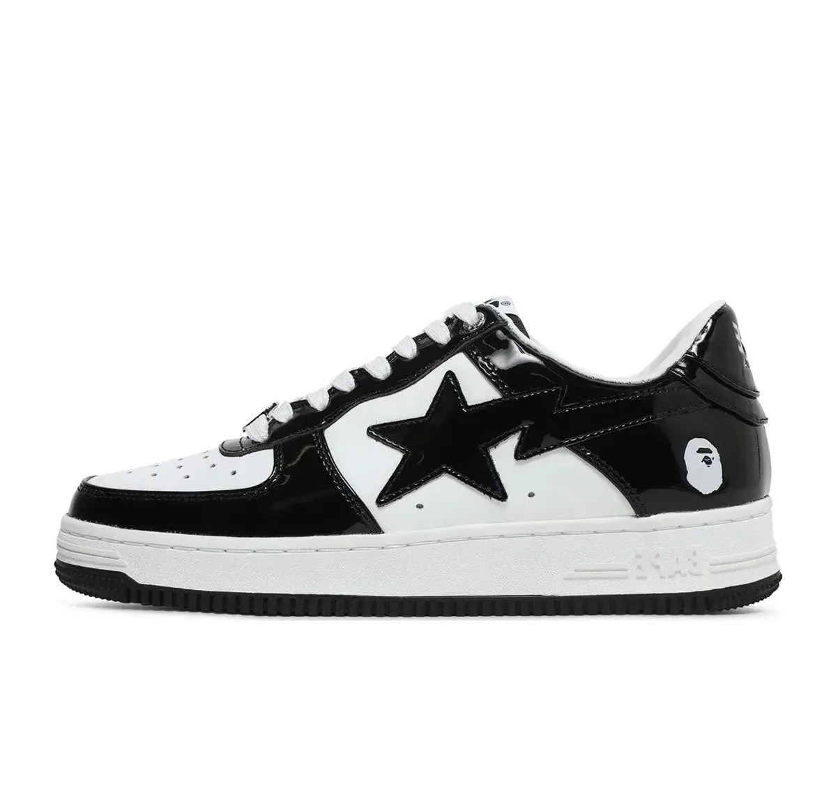 A Bathing Ape Bape Sta Patent Leather “Black White”
