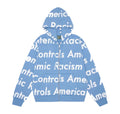 Denim Tears x Arthur Jafa Systemic Racism Controls America Zip Up Hoodie Dusty Blue