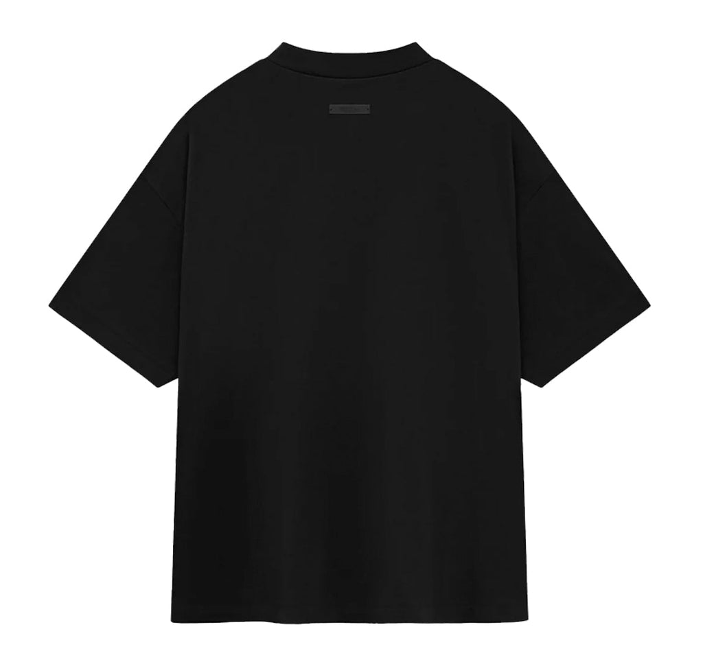 Fear of God Essentials Crest Logo Jersey Crewneck Tee Black