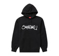Supreme Raised Handstyle Hooded Sweatshirt Black