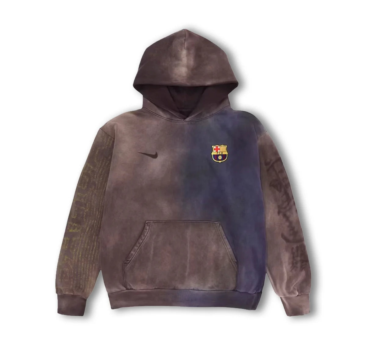 Travis Scott x Nike x FC Barcelona Split-Dye Crest Hoodie Multicolor