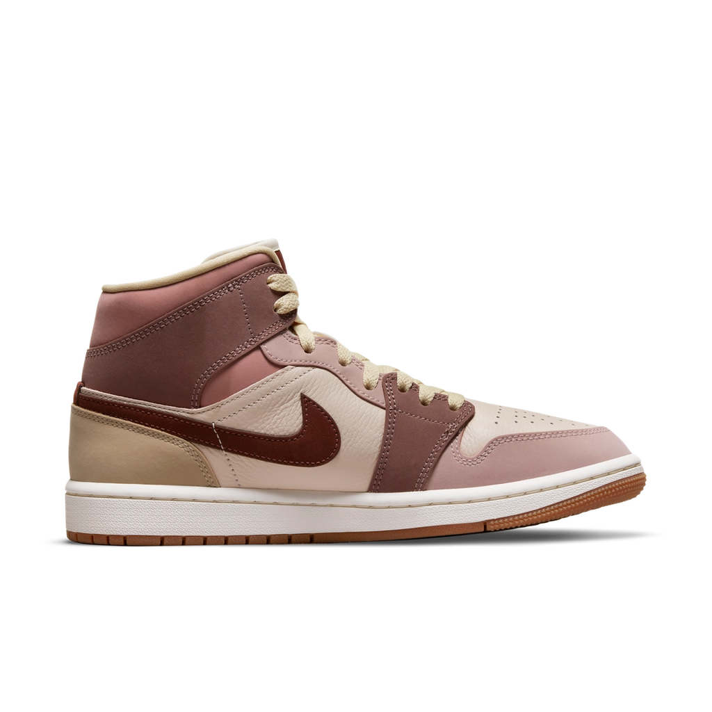 Air Jordan 1 Mid 'Beige/Pink'