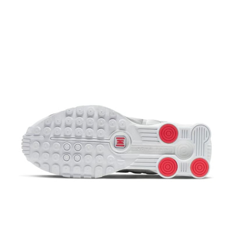 Nike Shox R4  "White & Metallic Silver"