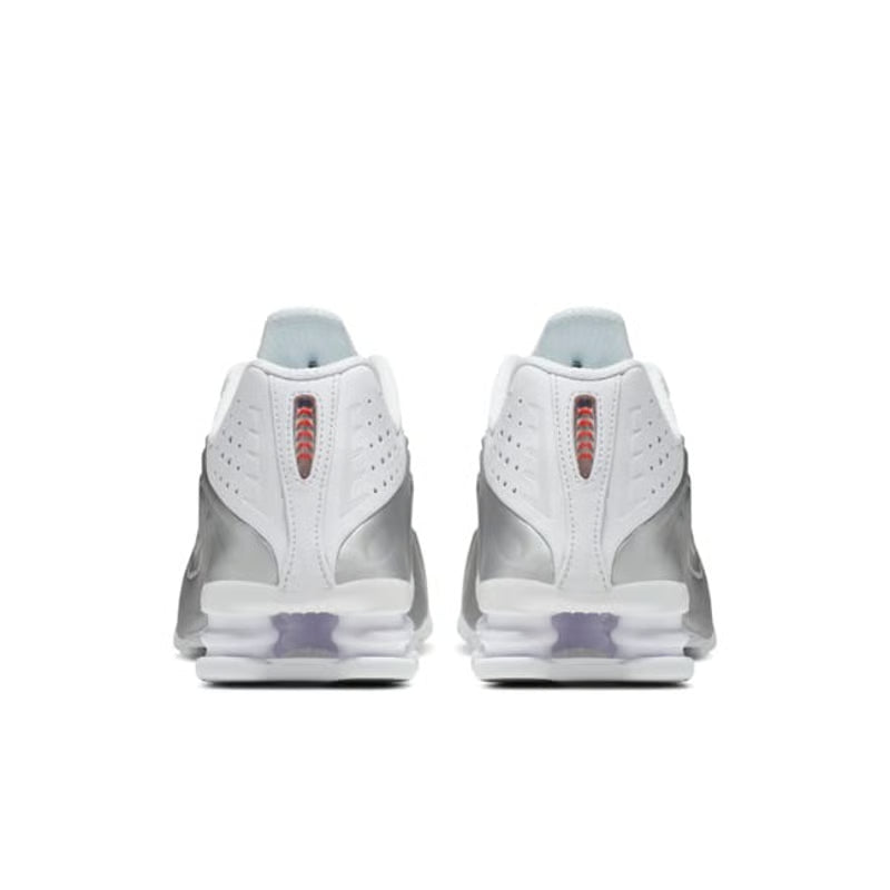 Nike Shox R4  "White & Metallic Silver"