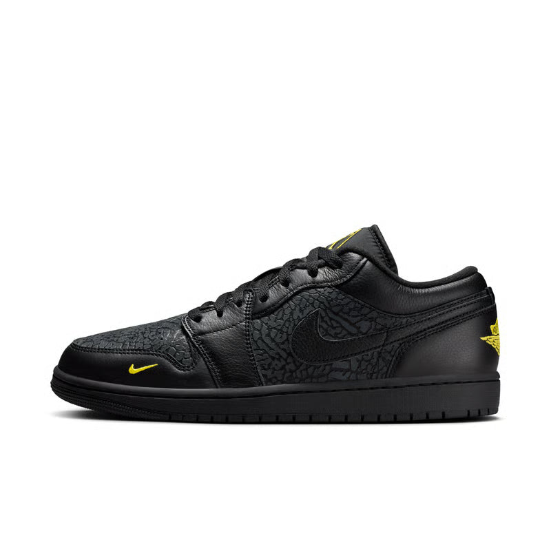 Jordan 1 Low SE "Black Elephant Print"