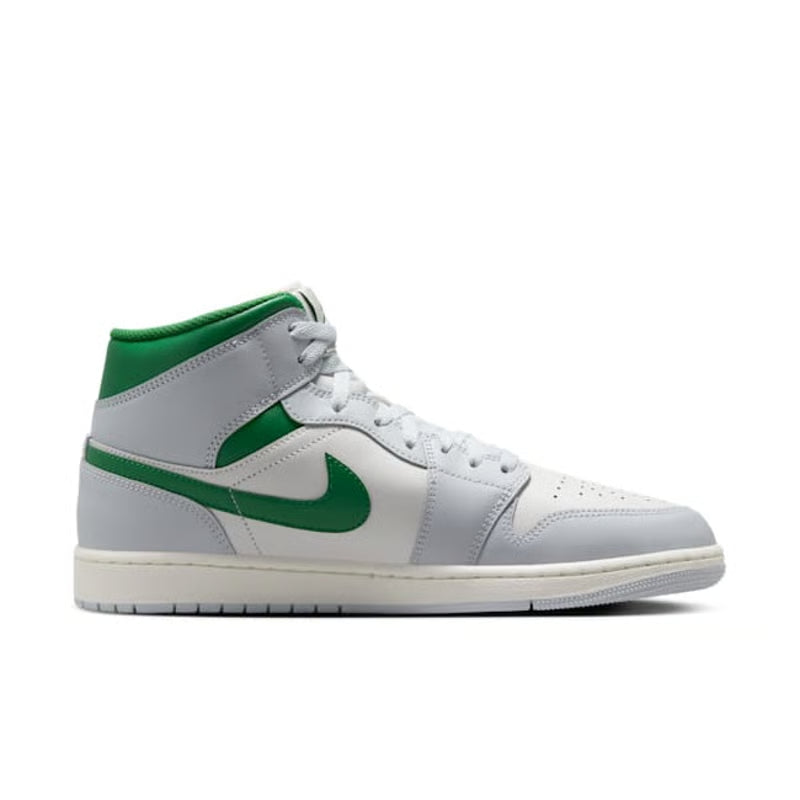 Jordan 1 Mid "Summit White & Pine Green"