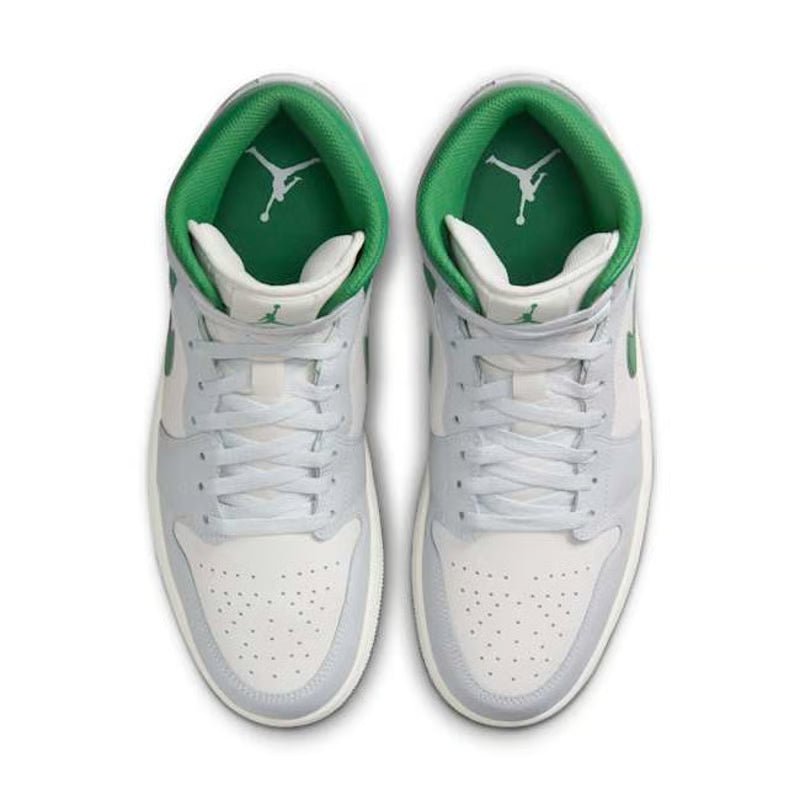 Jordan 1 Mid "Summit White & Pine Green"