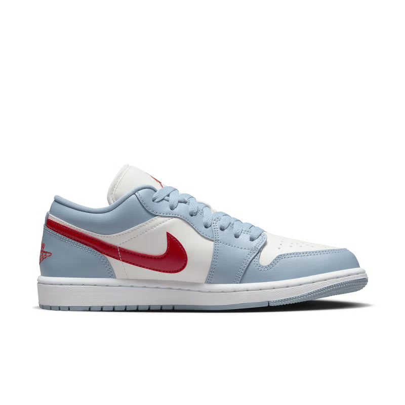 Jordan 1 Low "Blue Whisper & Dune Red"
