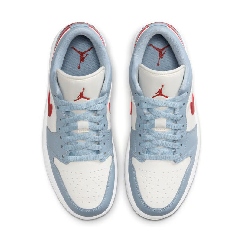Jordan 1 Low "Blue Whisper & Dune Red"