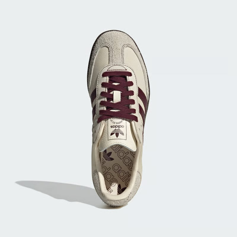 adidas Samba OG  "Wonder White & Maroon"